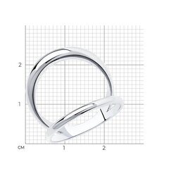 94013110 - Кольцо двойное из серебра SKLV | Каффы и клаймберы