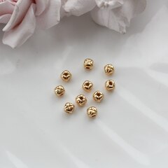 Бусина разделитель (спейсер), 4 мм, позолота, 5 штук, Р088