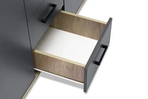 Шкаф 3-х створчатый Вегас ШК-08 дуб каньон / графит