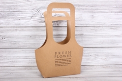 Сумка для цветов, Крафт, 20*40*10 см, 1 шт.