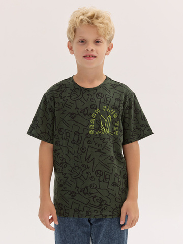 220012C-36 Футболка для мальчика, Хаки