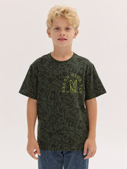 220012C-36 Футболка для мальчика, Хаки