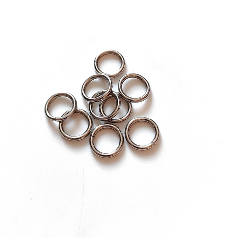 Соединительные колечки 10мм, толщина 1.2мм, нержавеющая сталь