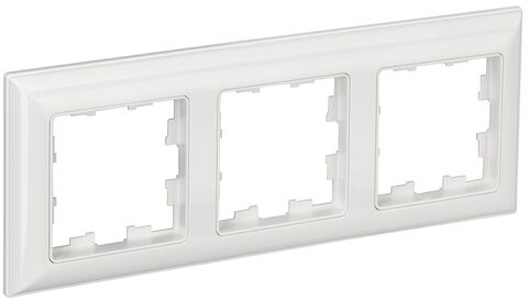 BRITE Рамка 3-мест. РУ-3-Бр бел./бел. IEK