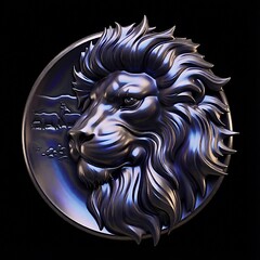 Силиконовый молд Лев (медальон) № 0477