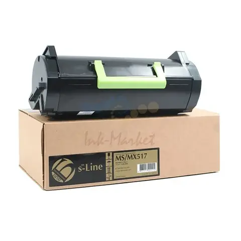 Тонер-картридж БУЛАТ s-Line 51B5X00, 515X для Lexmark MS517, MX517 (Чёрный, 20000 стр.)