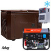 Бензиновый генератор в зимнем кожухе с блоком АВР Fubag BS 5500 A ES/1200SCW RAL 8019 — фото 1