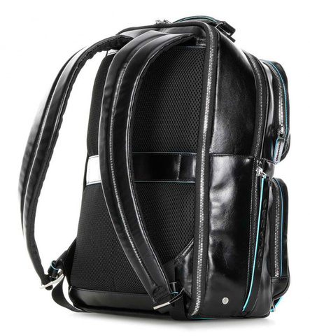 Рюкзак мужской Piquadro Blue Square, чёрный, кожа натуральная (CA4894B2/N)