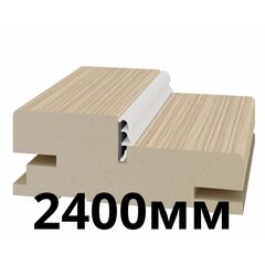 Дверная коробка телескопическая 80х30х2400мм экошпон Дуб беленый