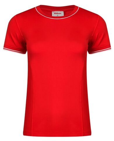 Женская теннисная футболка Wilson Team Seamless T-Shirt - infrared
