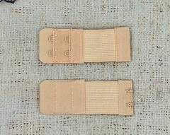 Застежка-удлинитель для бюстгалтера, р. 10,7*3см/8мм, бежевый