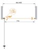 Душевая дверь в нишу Cezares ECO-O-B-1 ECO-O-B-1-95-C-Cr
