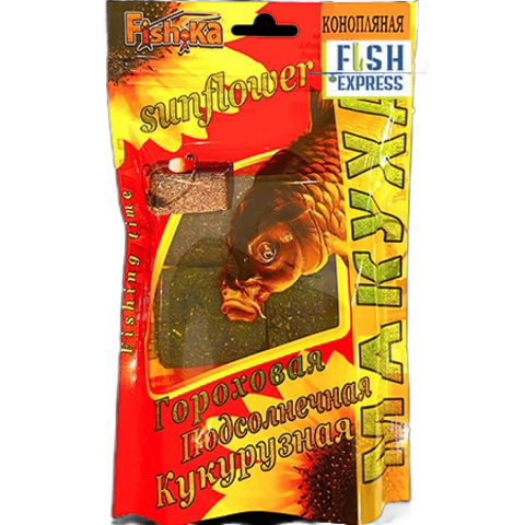 Макуха FISH.KA КОНОПЛЯ+ПОДСОЛН. (пресс.44*36*21мм) 8шт.