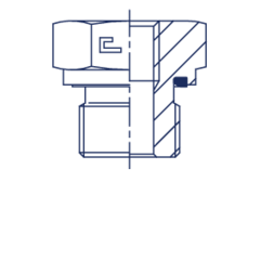 Соединение PFE BSP 1/2" BSP 1.1/4" CAST