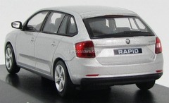 Skoda Rapid Spaceback 2014 silver Brilliant metallic Abrex 1:43