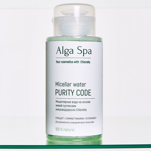 Мицеллярная вода для деликатного очищения всех типов кожи 160 мл | Alga Spa