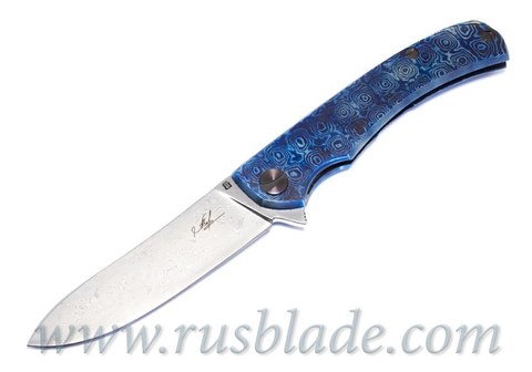 Cheburkov Frieze Damascus Custom Knife 