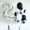 Воздушный шар (40''/102 см) Цифра, 2, Серебро, 1 шт.