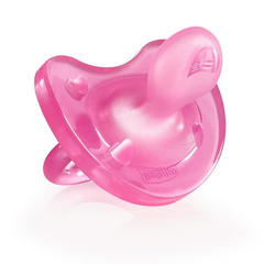 Пустышка Physio Soft,1шт.,6-12мес.,силикон, (розовая)