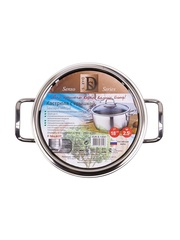 Кастрюля для индукционной плиты 2,5 литра 18 см со стеклянной крышкой DARIIS SENSO из нержавеющей стали Турция HUR-S-13041