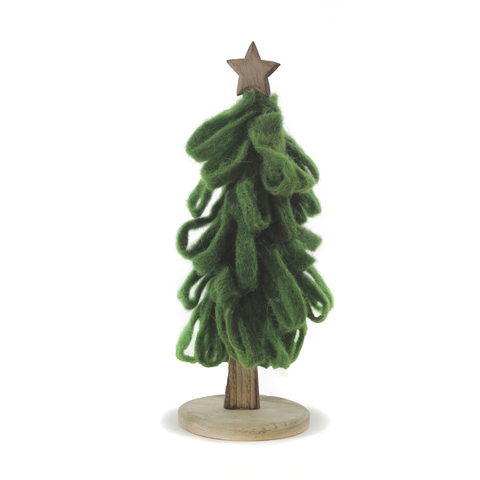 НОВОГОДНЕЕ УКРАШЕНИЕ WOOLEN TREE GREEN