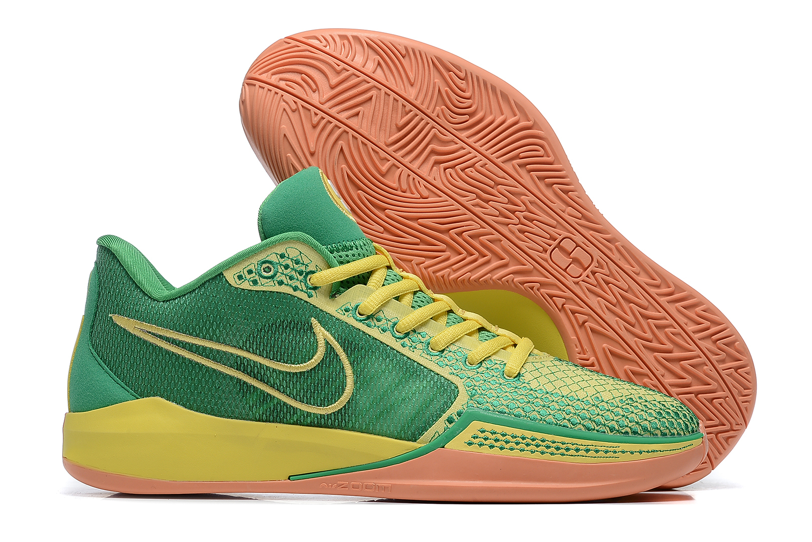 Yellow green nike shoes online