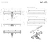 Am.Pm W01SC-U11-060-04SB MasterFlow Трап для душа линейный универс затвор Tile 60см цвет сталь мат