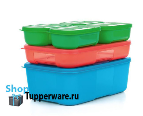 набор контейнеров система холодильник 140мл-4шт, 650мл, 1,5л. tupperware