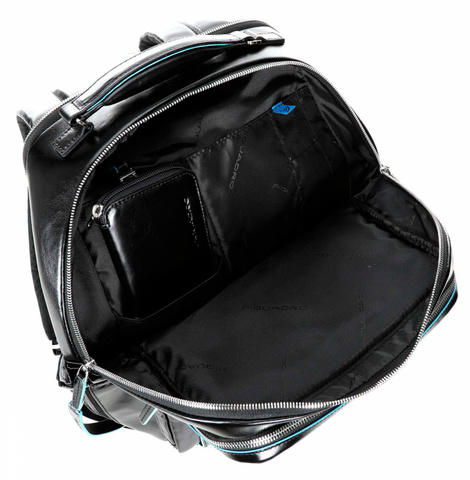 Рюкзак мужской Piquadro Blue Square, чёрный, кожа натуральная (CA4894B2/N)