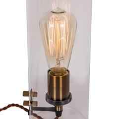 Настольная лампа Ситилюкс CL450802 Эдисон Бронза+Венге с Диммером