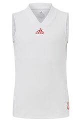 Футболка для девочки Adidas Q3 Match Tank - white/scarlet