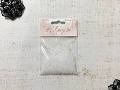 Бисер некалиброванный, 20 гр, размер 12/0, пр-во Китай, прозрачный