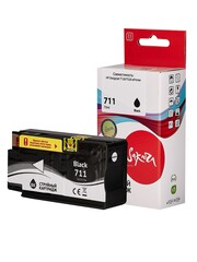 Струйный картридж Sakura CZ133A (№711 Black) для HP Designjet T120/T520 ePrinter, пигментный тип чернил, черный, 73 мл.