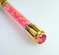 Ручка с кристаллами (розовый)