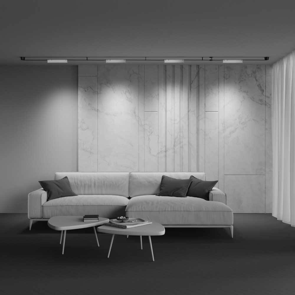 Подвесной светодиодный светильник Maytoni Technical Pendant system Parity Points TR128B-12W4K-M-W