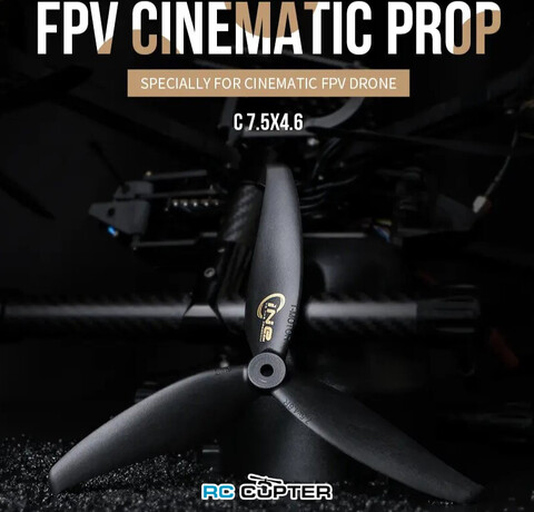 Пропеллер нейлоновый C7.5*4.6*3 трёхлопастной Cinelifter T-Motor (пара)