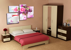 Модульная картина "Цветочный аромат чая"