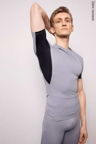 Rashguard t-shirt | grey_black