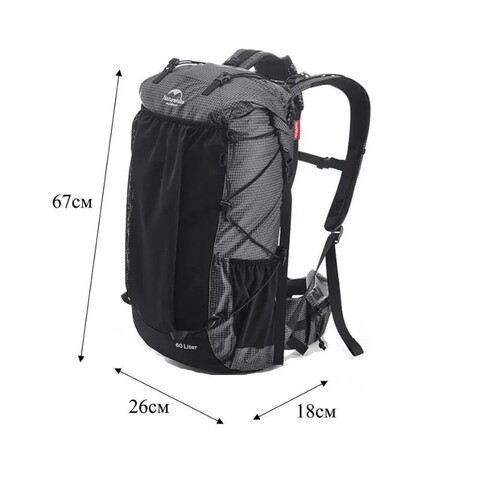 Рюкзак туристический Naturehike Rock 60L+5 dyneema