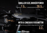 Пропеллер нейлоновый C7.5*4.6*3 трёхлопастной Cinelifter T-Motor (пара)