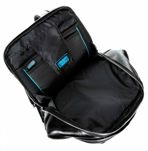 Рюкзак мужской Piquadro Blue Square, чёрный, кожа натуральная (CA4894B2/N)