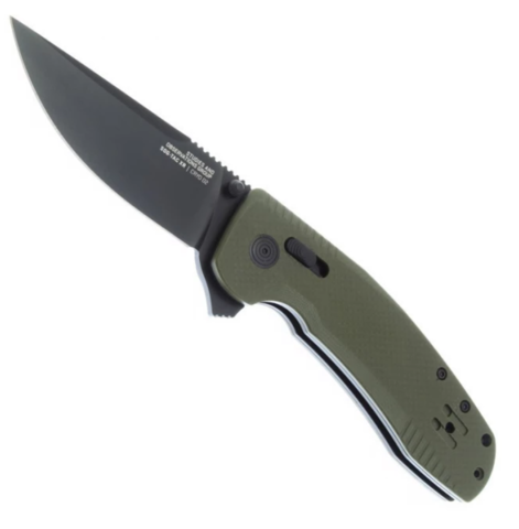 Нож SOG 12-38-02-57 TAC XR OD Green складной полуавтоматический