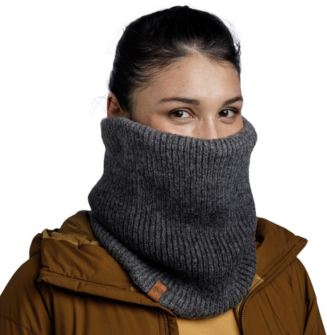 Картинка шарф-труба Buff Neckwarmer Knitted Polar Marin Graphite - 3