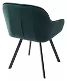 фото 4 Стул GALE 360 град. поворот. BLUVEL-78 GREEN, велюр/ черный каркас, М-City на profcook.ru