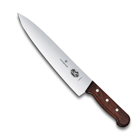 Кухонный разделочный нож Victorinox, лезвие 25 см., деревянная рукоять (5.2000.25G)