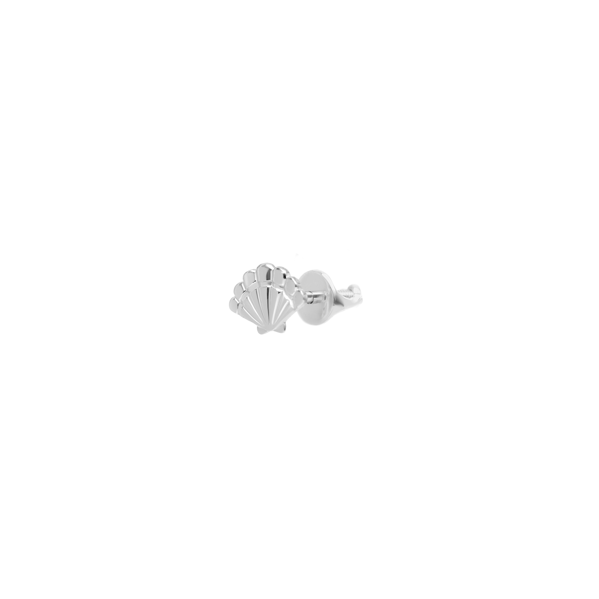 viva la vika пусет plain triangle stud earring VIVA LA VIKA Пусет Plain Seashell Stud Earring