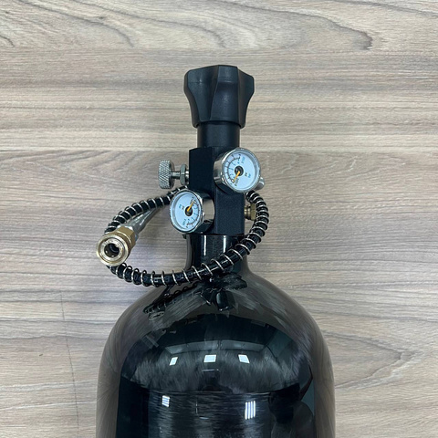 Баллон высокого давления 2,7L ALSAFE металлокомпозитный для заправки PCP с вентилем и заправочной станцией