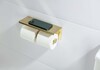 Aquatek AQ4909BG AQ4909BG ОБЕРОН бумагодержатель двойной с полкой, шлиф. золото