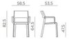 Кресло пластиковое Nardi Trill Armchair, серый