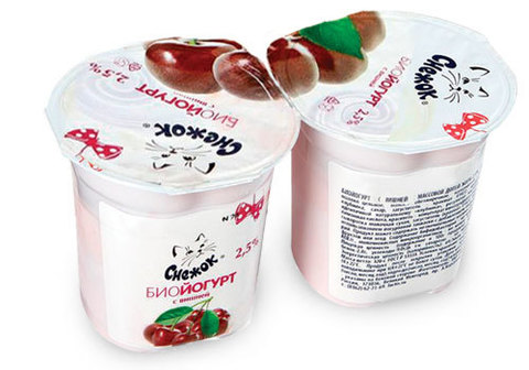 Биойогурт "Снежок" вишневый, 2*120г